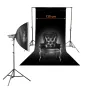 Backgrounds - Walimex pro paper background 1,35x10m, black - quick order from manufacturer