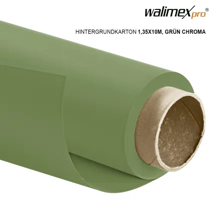 Walimex pro paper background 1,35x10m,green chroma