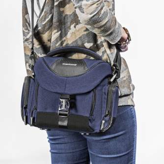 Наплечные сумки - Mantona Premium Camerabag blue - быстрый заказ от производителя