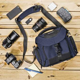Shoulder Bags - Mantona Premium Camerabag blue - quick order from manufacturer
