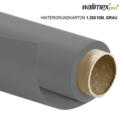 Walimex pro paper background 1,35x10m, grey