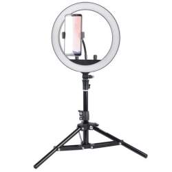 Ring Light - StudioKing SKRL10 LED dimmable LED bi-color ring light with table tripod and - buy today in store and with delivery