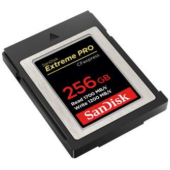 Atmiņas kartes - SanDisk Extreme PRO CFexpress Type B 1700MB/s 256GB - ātri pasūtīt no ražotāja