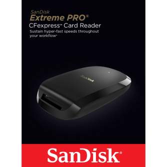 Atmiņas kartes - SanDisk Extreme PRO CFexpress Card Reader USB 3.1 Type C - perc šodien veikalā un ar piegādi