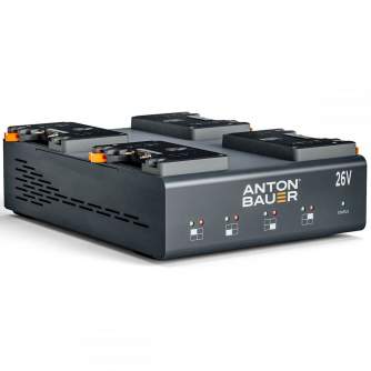 Gold Mount Battery - Anton Bauer Dionic 26V LP4 Quad Gold Mount Plus Charger - quick order from manufacturer