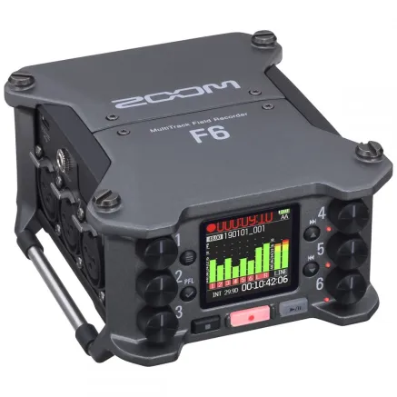 Zoom F6 Professional Field Recorder 32-Bit Float Dual AD