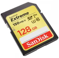 SanDisk Extreme SDXC UHS-I V30 150MB/s 70MB/s 128GB (SDSDXV5-128G-GNCIN)