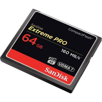 Atmiņas kartes - SanDisk Extreme PRO CompactFlash Card 160MB/s 64GB SDCFXPS-064G-X46 - perc šodien veikalā un ar piegādi