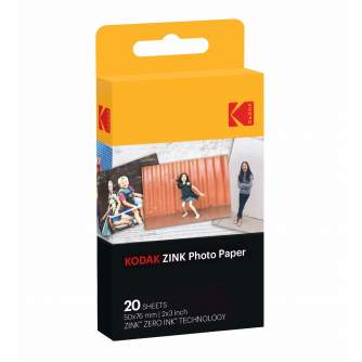 Instantkameru filmiņas - Kodak photo paper Zink 2x3 20 sheets RODZ2X320 - купить сегодня в магазине и с доставкой