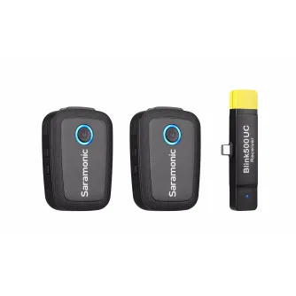 Wireless Lavalier Microphones - Saramonic BLINK 500 B6 TX+TX+RX UC 2 to 1 - 2,4 GHz wirelss system USB-C Android - quick order from manufacturer