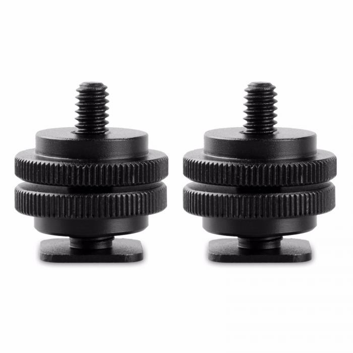 Rigu aksesuāri - SmallRig 1631 Cold Shoe Adpt w/ 3/8 - 1/4 Thread (2 gab.) - быстрый заказ от производителя