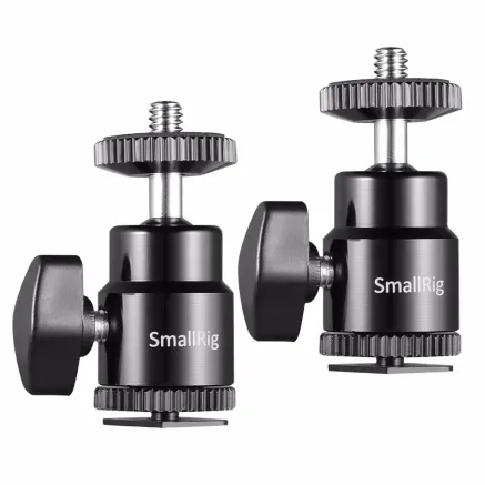 SmallRig 2059 1/4 Camera Hot shoe Mount met Extra 1/4 Schroef (2 stuks)