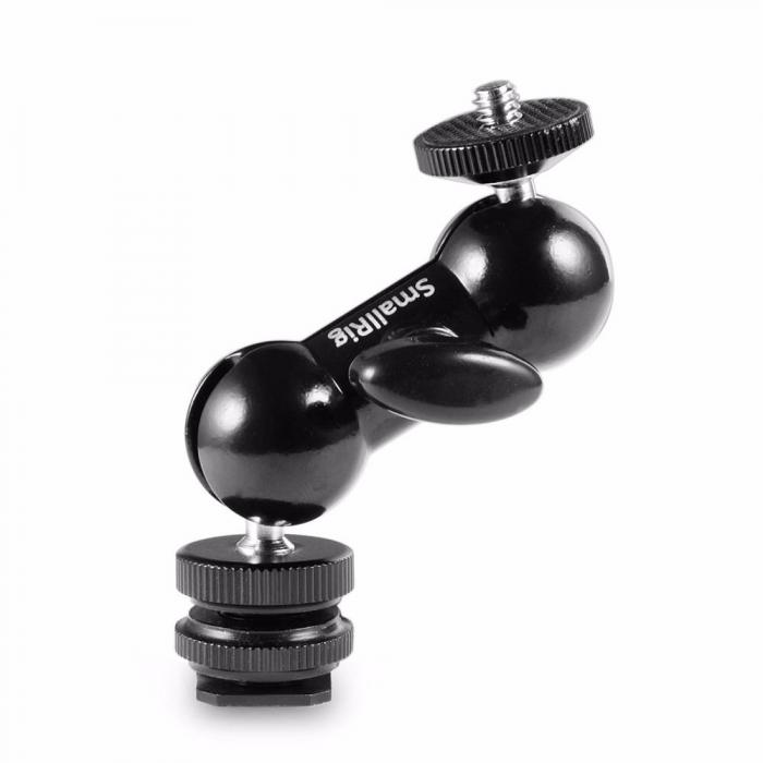 Аксессуары для плечевых упоров - SmallRig Cool-Ballhead-V1 Multi-function Double BallHead w/ shoe mount &amp 1/4inch screw (1135