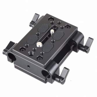 Аксессуары для плечевых упоров - SmallRig 1798 Baseplate w/ Dual 15mm Rod Clamp - быстрый заказ от производителя