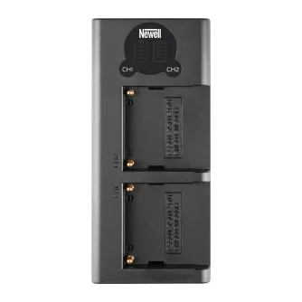 Chargers for Camera Batteries - Newell DL-USB-C dual channel charger for NP-F550/770/970 - quick order from manufacturer