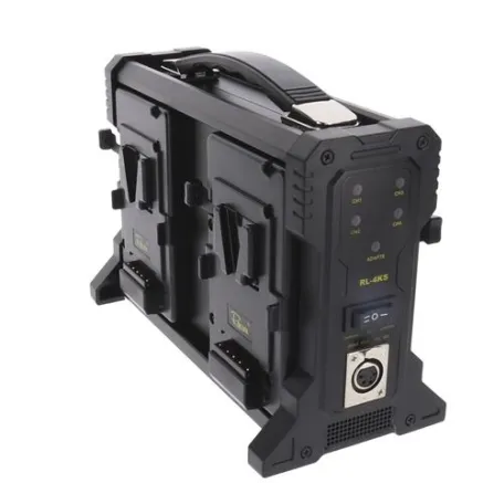 Rolux Battery Charger RL-4KS for 4 x V-Mount Battery