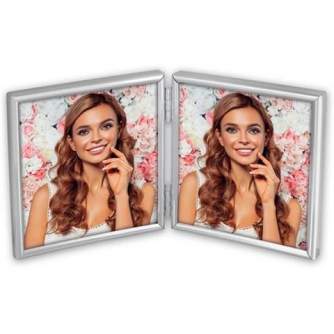 Photo Frames - Zep Photo Frame 120DS01-44 Silver 2x 10x10 cm - quick order from manufacturer