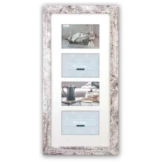 Foto rāmis - Zep Photo Frame V24106 Nelson 6 4Q White Wash for 4 Photos - ātri pasūtīt no ražotāja