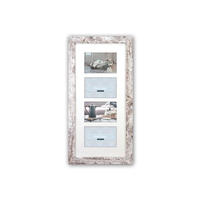 Photo Frames - Zep Photo Frame V24106 Nelson 6 4Q White Wash for 4 Photos - quick order from manufacturer