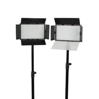LED Light Set - Falcon Eyes LED Lamp Set Dimmable DV-384CT with Lightstand and Bag - quick order from manufacturer