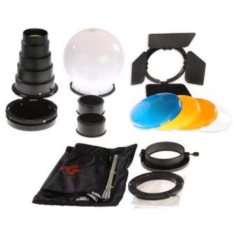 Barndoors Snoots & Grids - Falcon Eyes Accessory Set LA-K7 for Mini Fresnel - quick order from manufacturer