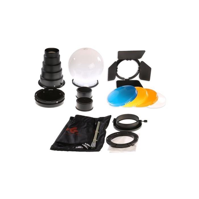 Barndoors Snoots & Grids - Falcon Eyes Accessory Set LA-K7 for Mini Fresnel - quick order from manufacturer