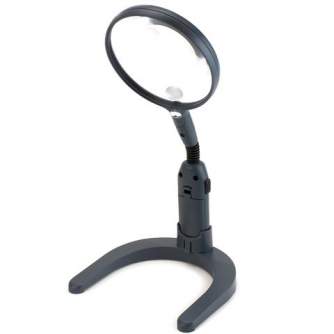 Palielināmie stikli - Carson Flexible Stand Magnifier with LED 2x110mm - perc šodien veikalā un ar piegādi