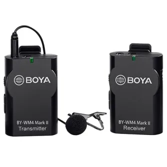 Bezvadu audio sistēmas - Boya Microphone Wireless BY-WM4 Mark II for DSLR and Smartphone - быстрый заказ от производителя