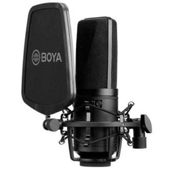 Podkāstu mikrofoni - Boya Large-Diaphragm Condenser Microphone BY-M1000 - ātri pasūtīt no ražotāja