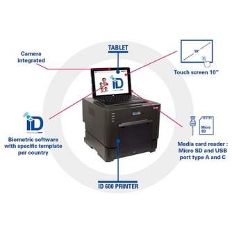 Printeri un piederumi - DNP Digital ID Photo System ID Plus with ID600 Printer - ātri pasūtīt no ražotāja