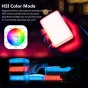 Aputure AL-MC RGBWW mini LED gaisma kamerai ar HSI krāsas režīmu, kas nodrošina spilgtu RGBWW apgaismojumu un bezvadu uzlādes iespējas, ar iebūvētiem magnētiem un silikona izkliedētāju, kas nodrošina daudzveidīgu uzstādīšanu un 