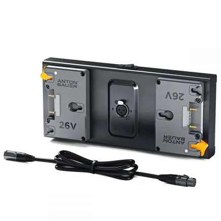 Anton Bauer 26V Gold Mount Plus Dual Mounting Plate Litepanels Gemini Series