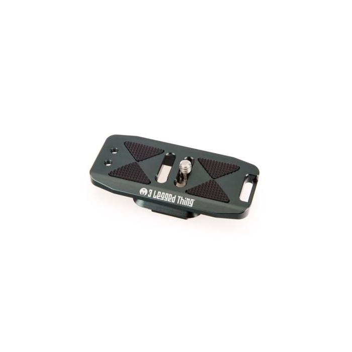 Tripod Accessories - 3 Legged Thing 85mm Base Plate with screen slope and strap connector. Compatible with PEAK DESIGN & Arca Swiss Grijs BASE85 PD G - buy today in store and with delivery