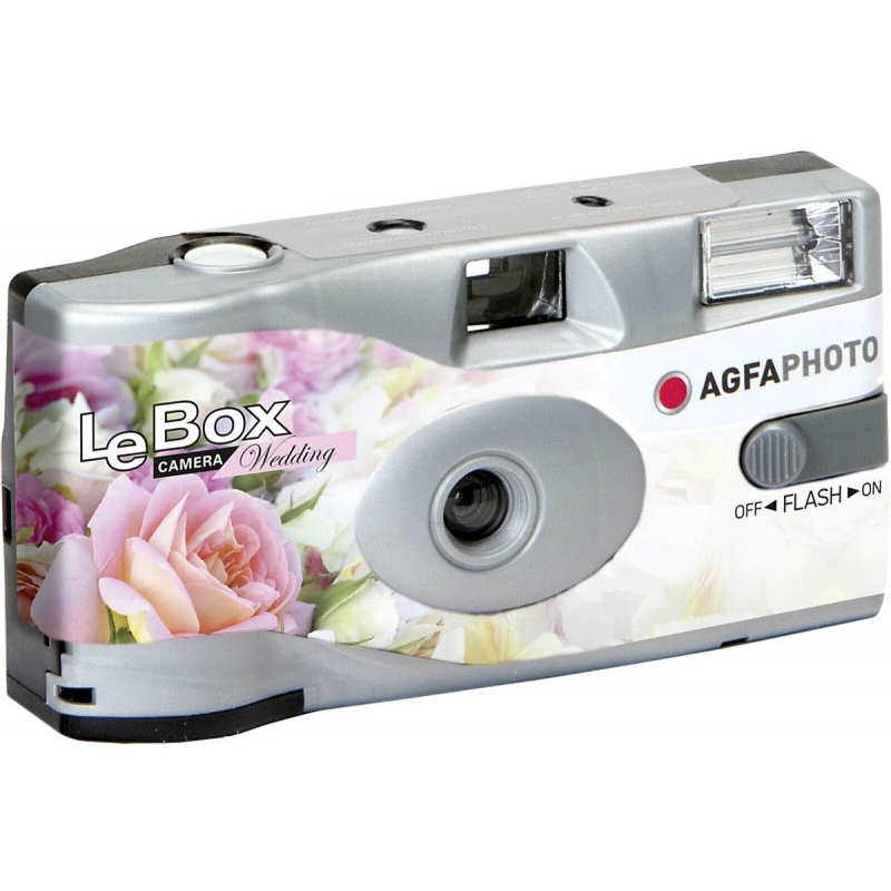Paquete de 10 cámaras desechables Agfa de 1.378 in 601020 LeBox Film 400 27  Flash de cámara