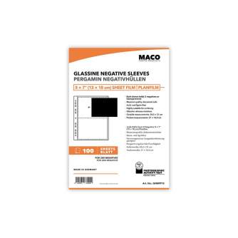 Foto papīrs - MACO Glassine Negative Sleeves for 5x7 (13x18cm) sheet film | 100 sheets - ātri pasūtīt no ražotāja