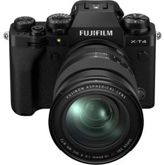 Беззеркальные камеры - Fujifilm X-T4 XF16-80mm Kit Black hybrid APS-C mirrorless camera X-Trans CMOS IBIS 4 X-Processor - быстры