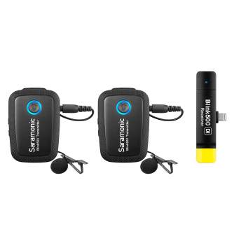 Discontinued - SARAMONIC BLINK 500 B4 (TX+TX+RX DI) 2 TO 1 - 2,4 GHZ WIRELSS SYSTEM FOR IPHONE