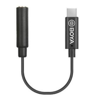 Audio vadi, adapteri - Boya Universal Adapter BY-K4 3.5mm TRRS to USB-C - купить сегодня в магазине и с доставкой