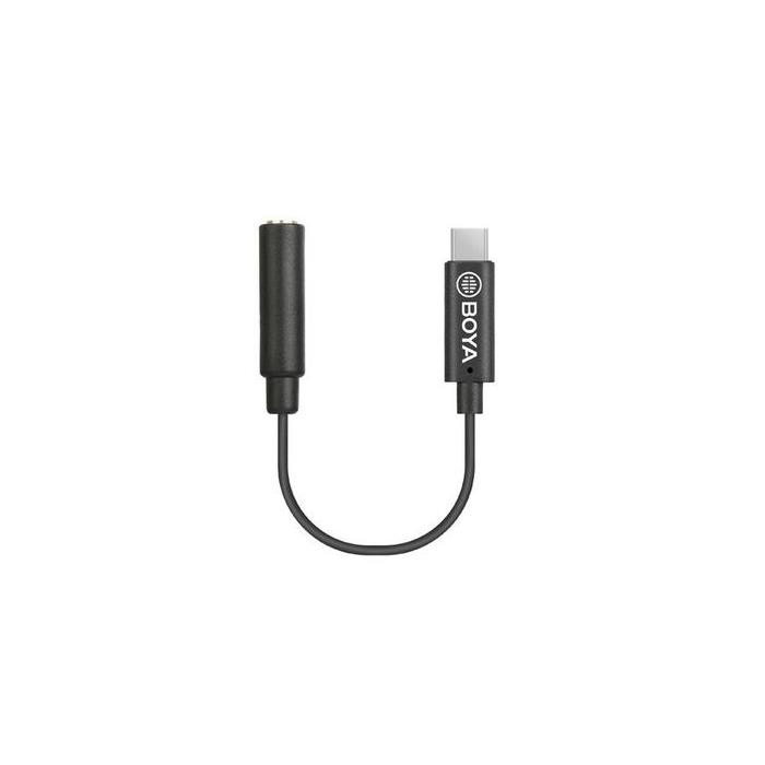Audio vadi, adapteri - Boya Universal Adapter BY-K4 3.5mm TRRS to USB-C - купить сегодня в магазине и с доставкой