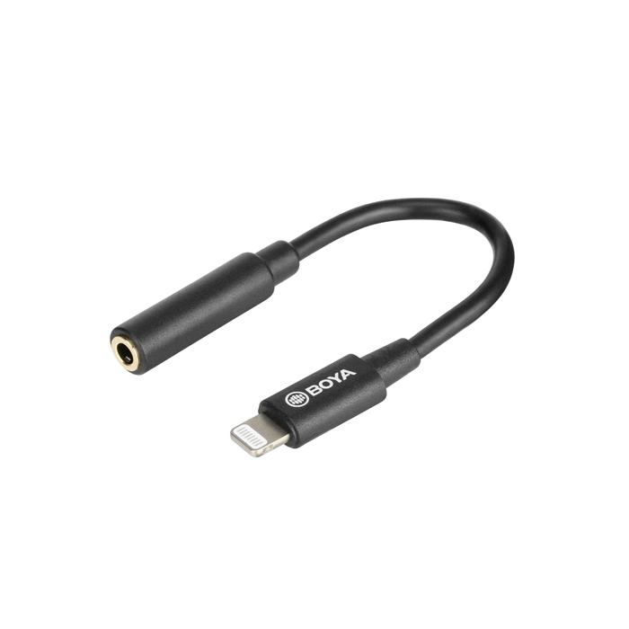 Audio vadi, adapteri - Boya adapter BY-K3 3.5mm TRRS - Lightning - perc šodien veikalā un ar piegādi