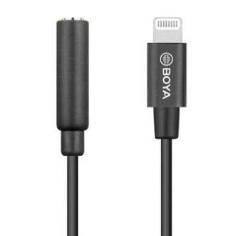 Audio cables, adapters - Boya Universal Adapter BY-K3 3.5mm TRRS to Lightning - buy today in store and with delivery