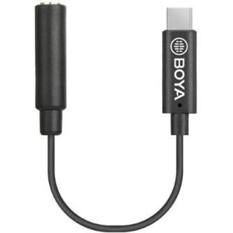 Audio cables, adapters - Boya Universal Adapter BY-K3 3.5mm TRRS to Lightning - buy today in store and with delivery