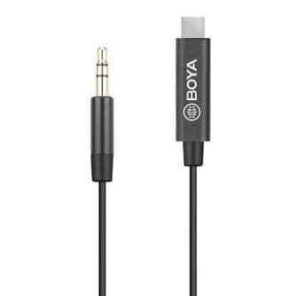 Audio vadi, adapteri - Boya adapter BY-K2 3.5mm TRS - Type-C - ātri pasūtīt no ražotāja