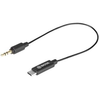 Audio vadi, adapteri - Boya adapter BY-K2 3.5mm TRS - Type-C - ātri pasūtīt no ražotāja
