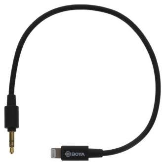 Audio vadi, adapteri - Boya adapter BY-K1 3.5mm TRS - Lightning - perc šodien veikalā un ar piegādi