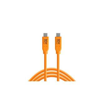 Kabeļi - Tether Tools TetherPro USB-C to USB-C cable 4.6m Orange - ātri pasūtīt no ražotāja