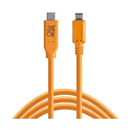 Tether Tools TetherPro USB 3.0 to USB-C 4.6m orange