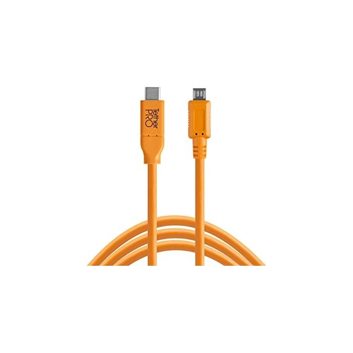 Cables - Tether Tools TetherPro USB-C to 2.0 Micro-B 5-Pin 4.6m cable - buy today in store and with delivery