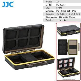 Vairs neražo - JJC BC-3SD6 Multi-Function Battery Case