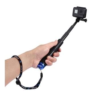 Селфи палки - Selfie Stick Puluz GoPro Extendable pole black PU150 - купить сегодня в магазине и с доставкой